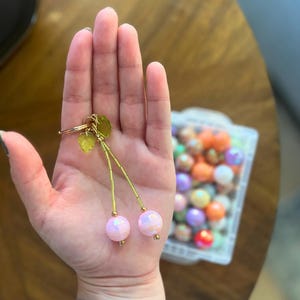 Custom Disco Cherries | Durable Fine Jewelry | Bag Charm | Fruit Charm bild 5