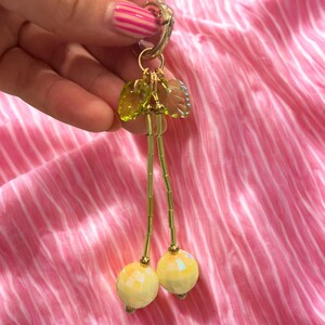 Custom Disco Cherries | Durable Fine Jewelry | Bag Charm | Fruit Charm bild 6