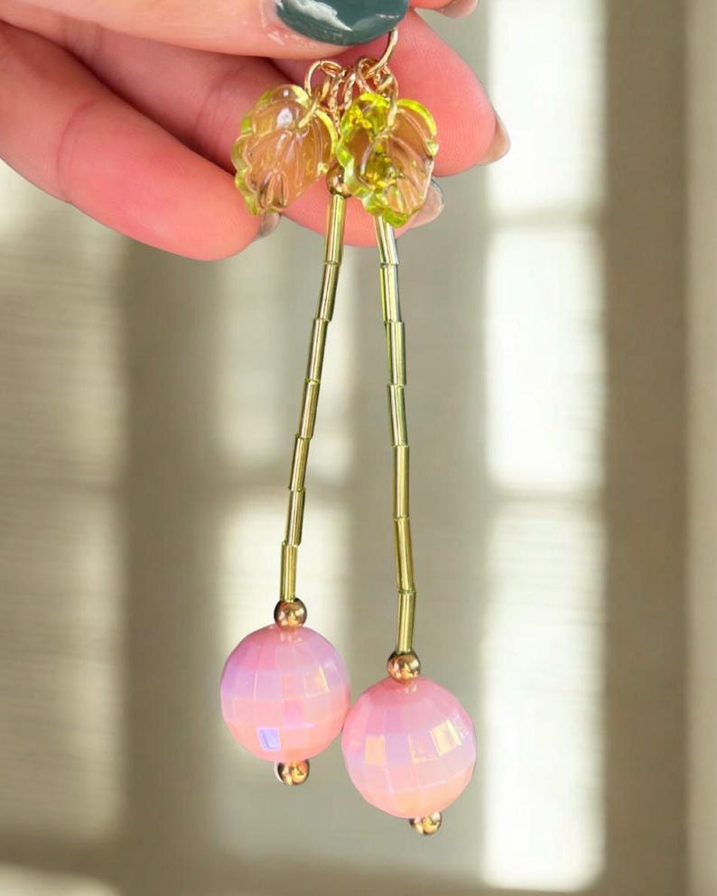 Custom Disco Cherries | Durable Fine Jewelry | Bag Charm | Fruit Charm bild 10