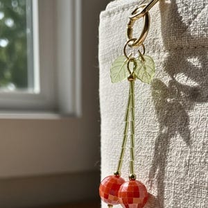 Custom Disco Cherries | Durable Fine Jewelry | Bag Charm | Fruit Charm bild 4
