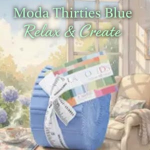 Thirties Blue Moda Bella Solid Junior Jelly Roll: 20 Quilting Cotton Strips