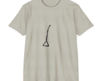 Triangle Iced Coffee Straw T-Shirt | Minimal Barista Design