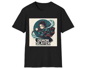 Demon Slayer Graphic Tee | Unisex T-Shirt for Anime Fans | Casual Wear | Gift for Birthdays, Conventions, Holidays | Softstyle Fabric