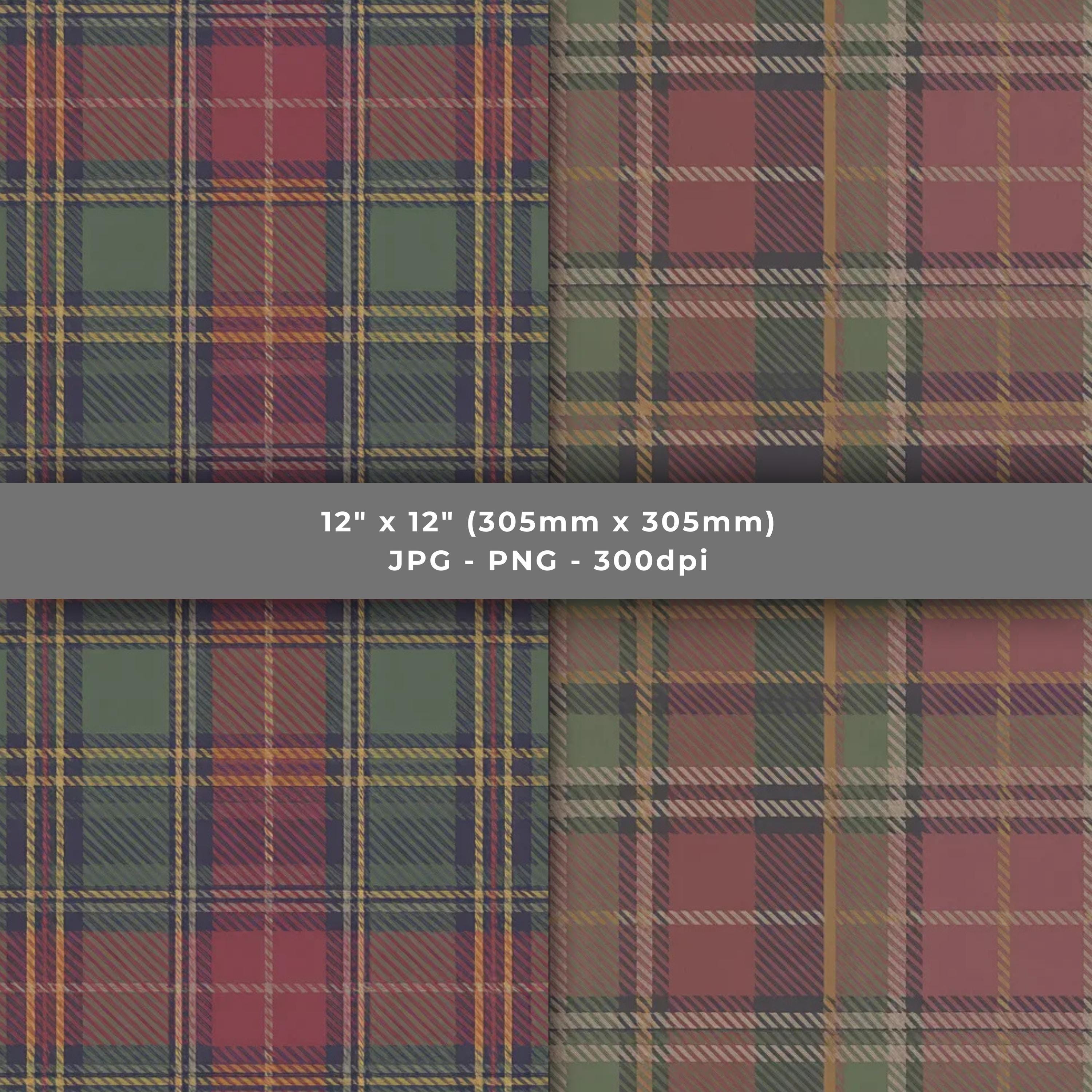 Royal Stewart Tartan Digital Paper Vol 1 PNG JPG, Scottish Plaid ...
