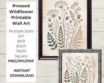 Moody Botanical Wall Art Printable, Dark Academia Floral Prints, Vintage Herbarium Decor, Gothic Cottagecore Wall Art Set, Printable Downloa