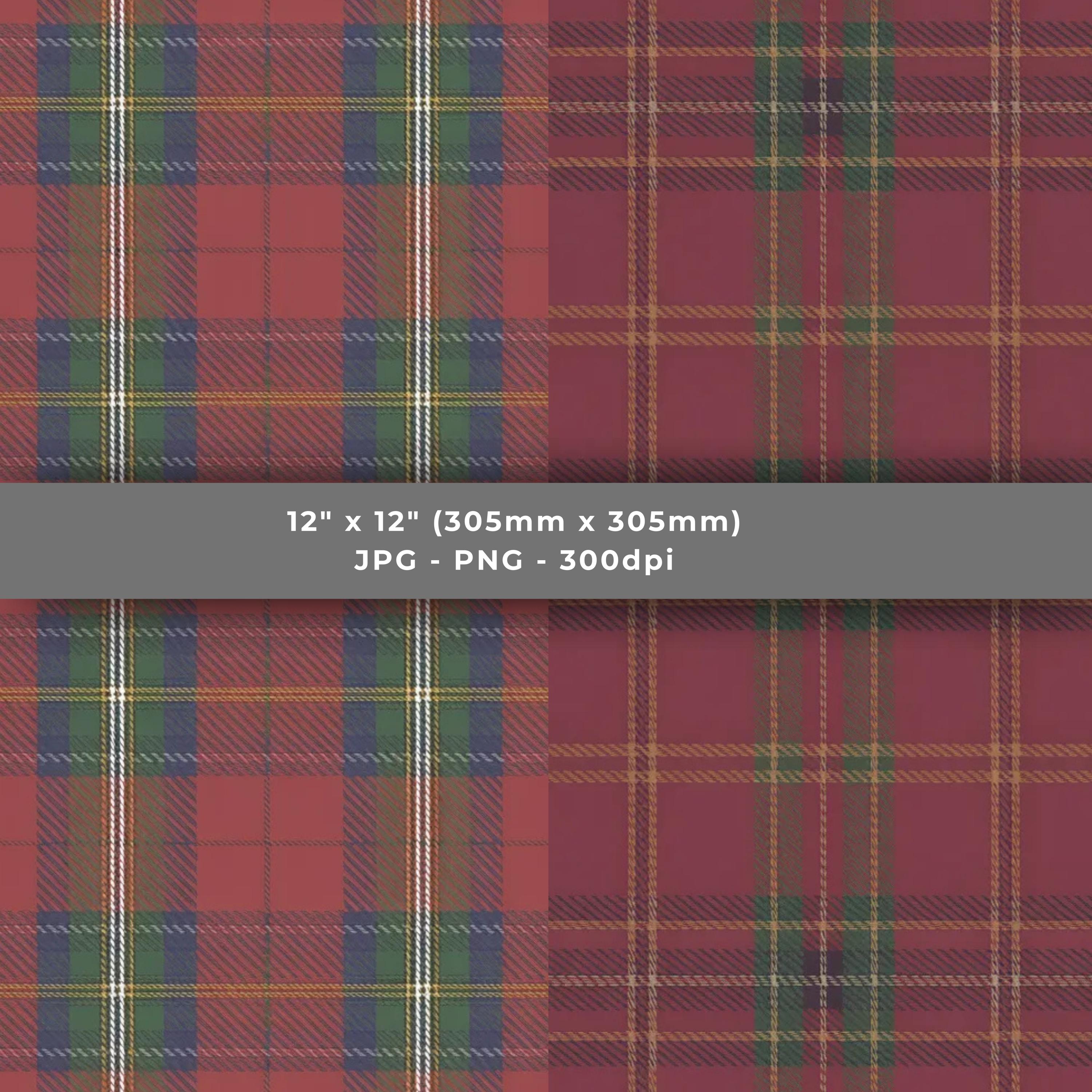Royal Stewart Tartan Digital Paper Vol 1 PNG JPG, Scottish Plaid ...