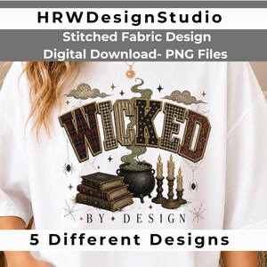 Patchwork Halloween Word Art Bundle PNG - Spooky Haunted Wicked Cursed - Sublimation Clipart