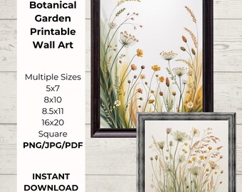 Coffee Bar Wall Art Printable, Botanical Coffee Station Decor, Neutral Kitchen Coffee Bar Prints, Cottagecore Coffee Bar Decor