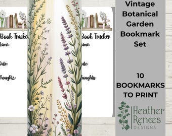 Book Club Bookmark Printable, Reading Tracker Bookmark, Book Club Gift, Floral Bookmark Set, Printable Bookmarks, Book Lover Printable