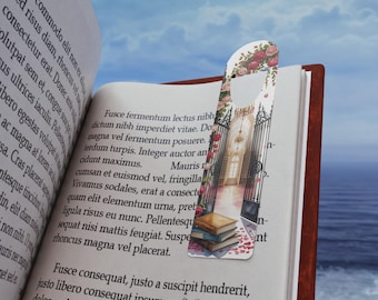 Rose Archway Book Stack Bookmark | Floral Library Gate Bookmark