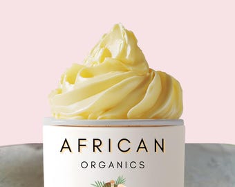 Vanilla Musk Scented Nilotica Shea Butter, East African Moisturizer 8oz