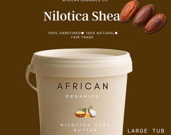 4 lb Organic Nilotica Shea Butter, Unrefined East African Bulk