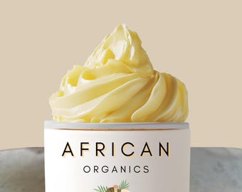 Shea butter, Vanilla Scented Shea butter for Dry skin-Nilotica,Soft East African shea butter, body butter,moisturizer for hair and skin, 8oz