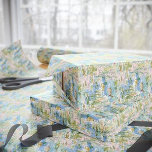 Watercolor Duck Pond Wrapping Paper, 3 Sizes, Satin or Matte Finish, Game Hunting image 12