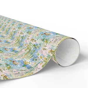 Watercolor Duck Pond Wrapping Paper, 3 Sizes, Satin or Matte Finish, Game Hunting image 8