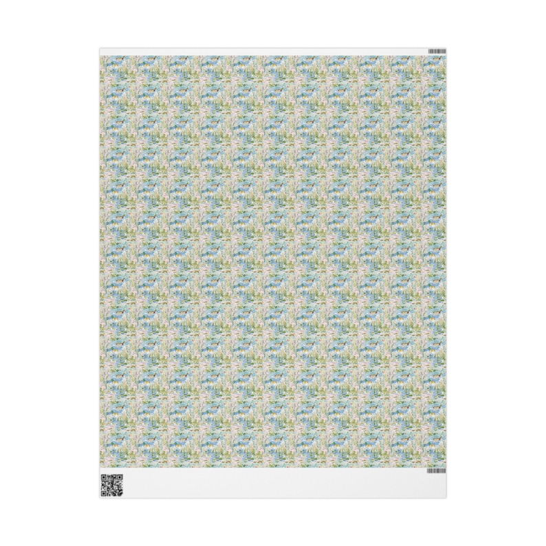 Watercolor Duck Pond Wrapping Paper, 3 Sizes, Satin or Matte Finish, Game Hunting image 7