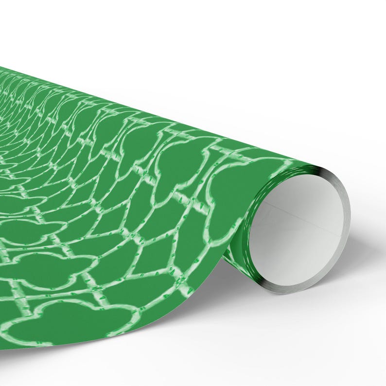 Green Watercolor Bamboo Pattern Wrapping Paper, 3 Sizes, Satin or Matte Finish image 14