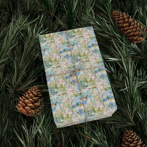 Watercolor Duck Pond Wrapping Paper, 3 Sizes, Satin or Matte Finish, Game Hunting image 6