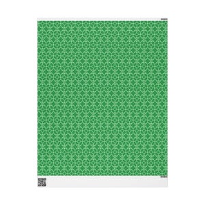 Green Watercolor Bamboo Pattern Wrapping Paper, 3 Sizes, Satin or Matte Finish image 7
