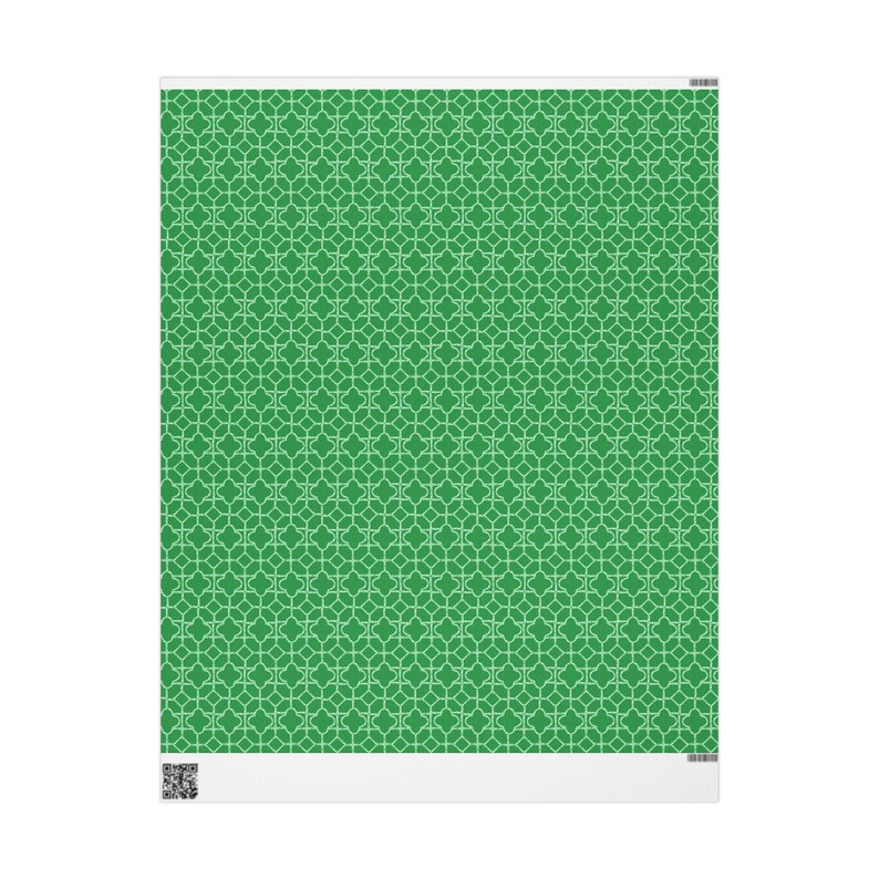 Green Watercolor Bamboo Pattern Wrapping Paper, 3 Sizes, Satin or Matte Finish image 7