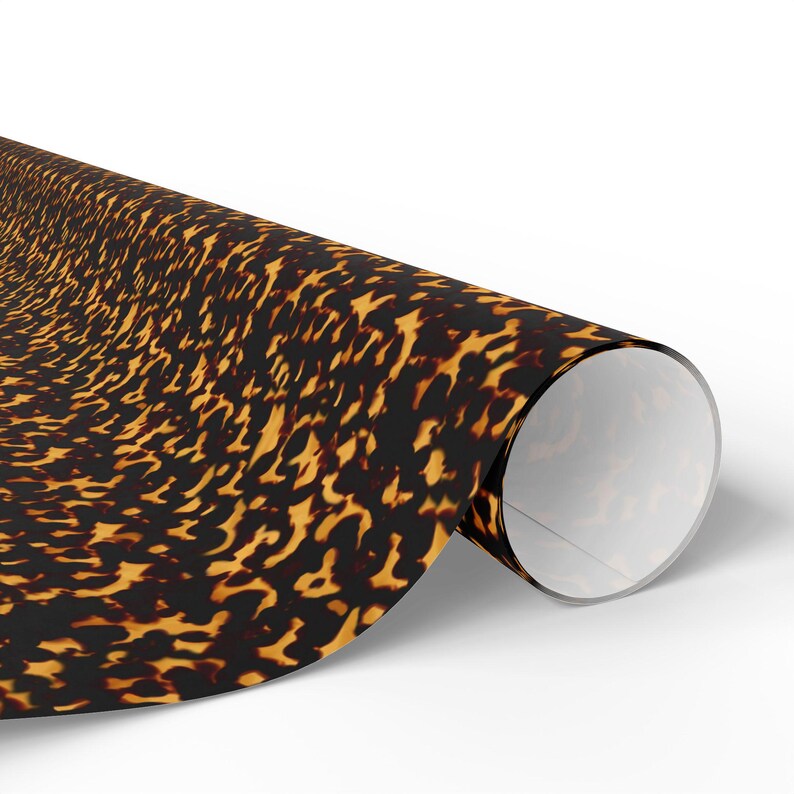 Tortoise Shell Wrapping Paper, 3 Sizes, Satin or Matte Finish image 8