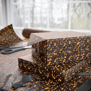 Tortoise Shell Wrapping Paper, 3 Sizes, Satin or Matte Finish image 12