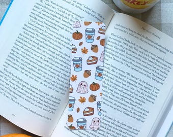 Autumn Bookmark | Cozy Pastel Pumpkin & Ghost Book Accessory