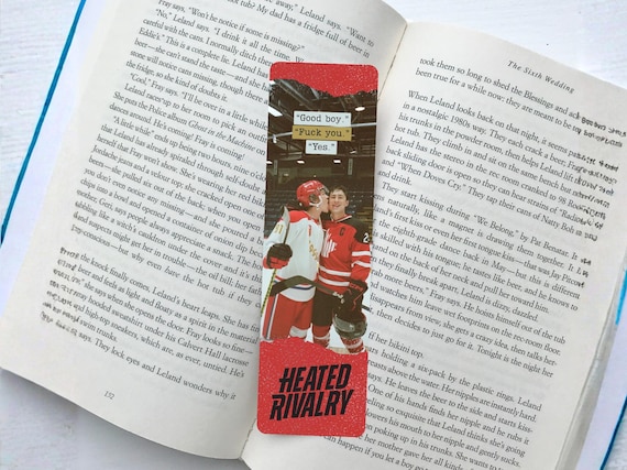 Heated Rivalry College Bookmark | Hockey Romance Book Accessories | Cozy Book Lover Gift