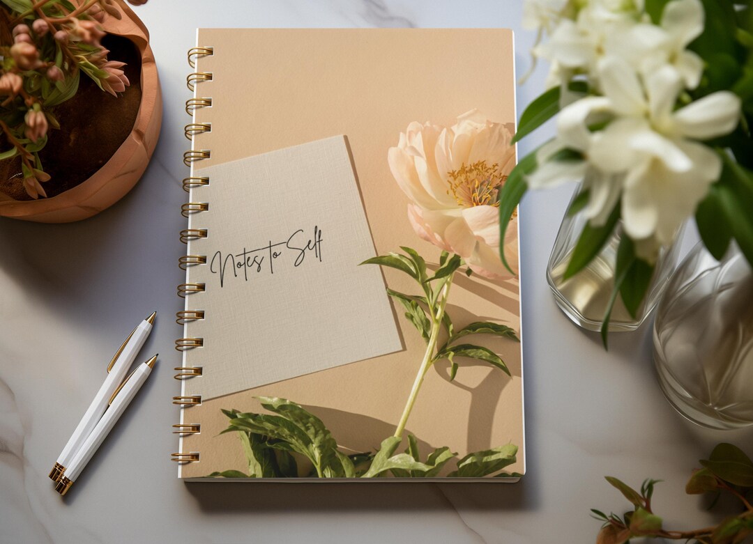 Notebook Self Promo Notes to Self Spiral Notebook | Self Care | Reflection Journal | - Etsy