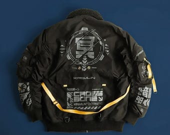 Cybernetic Bomber Jacket: Men's Techwear Tactical Jacket Inspired!