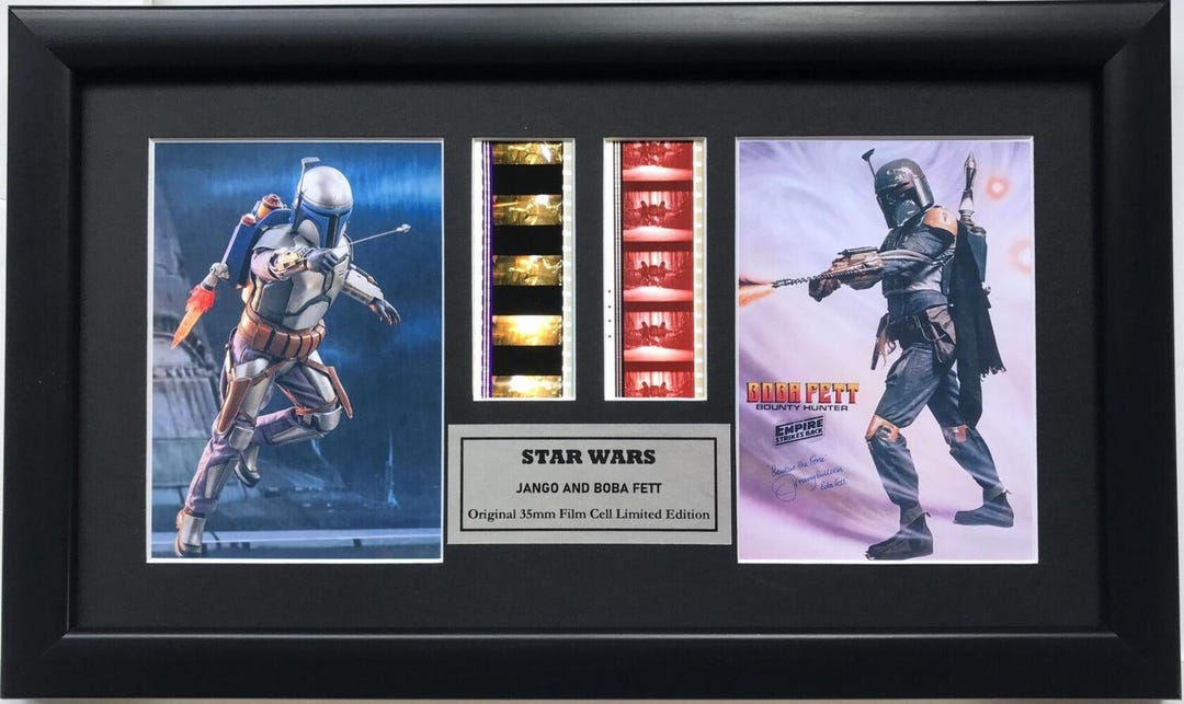 Handmade Display Inc Original Film Cells for a Star Wars Jango + Boba ...