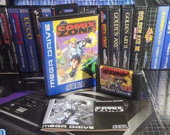 Juego personalizado para MegaDrive PAL de ComiX Zone, perfecto para PAL