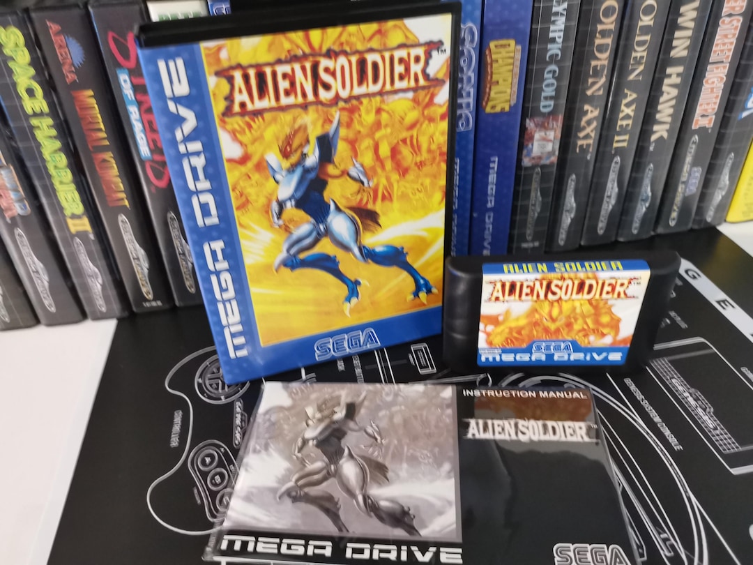 Alien Soldier Mega Drive – Boîte Japonais (NTSC-J) , 1995, SEGA, Shoot'em Up