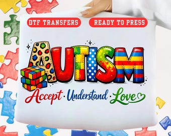 Autism Awareness Transfer: Leopard & Puzzle Mix Design