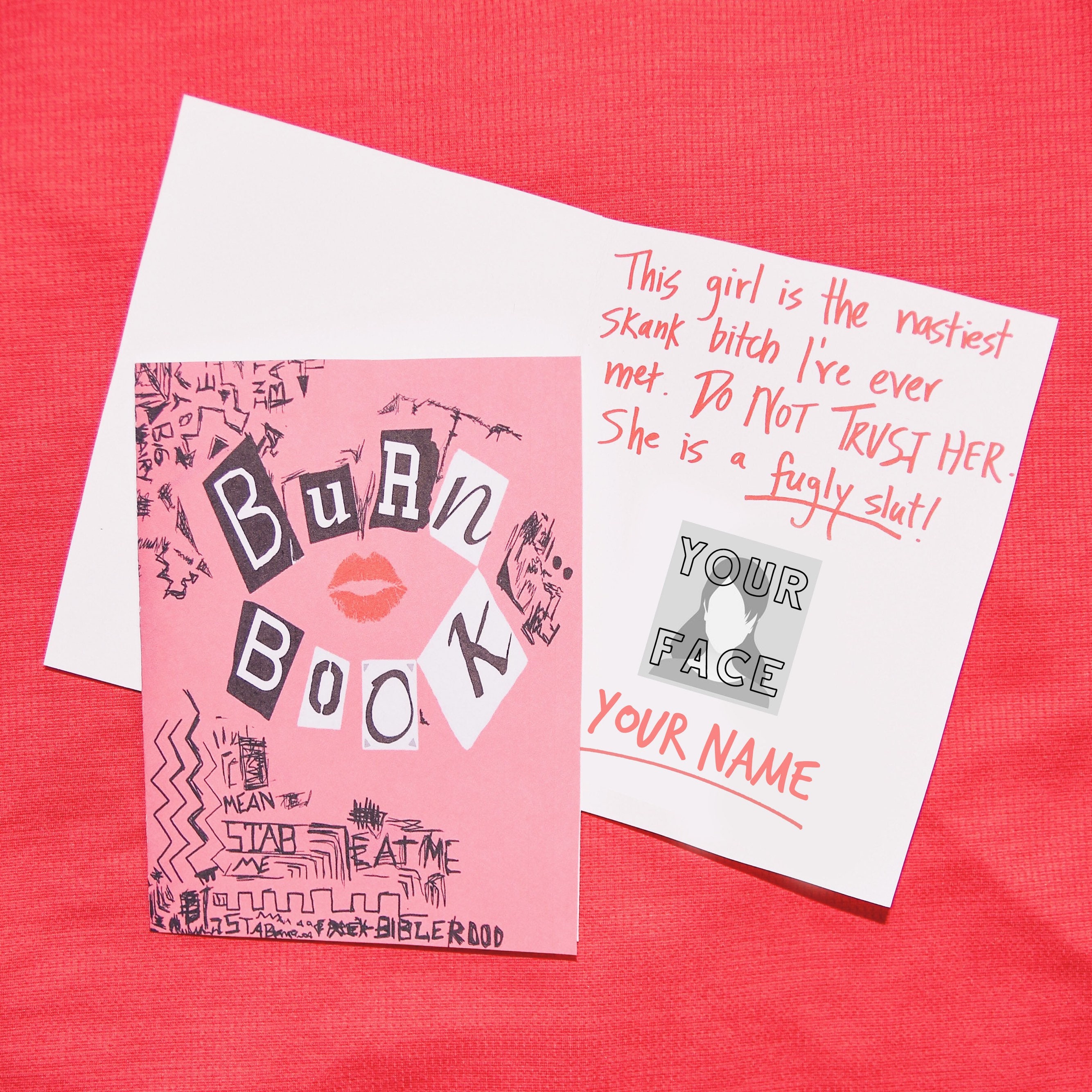 burn book mean girls fugly slut
