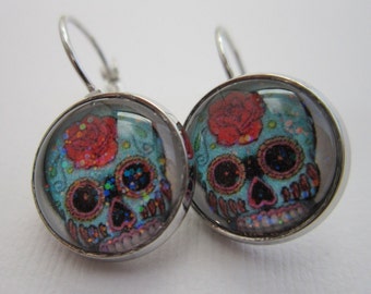 Tiny Sweet Sugar Sugar Skull Earrings