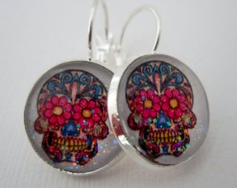 Day O' Dead Sugar Sugar Skull Earrings