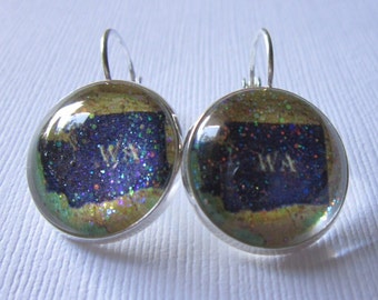 WA-Washington State Star Girl Earrings