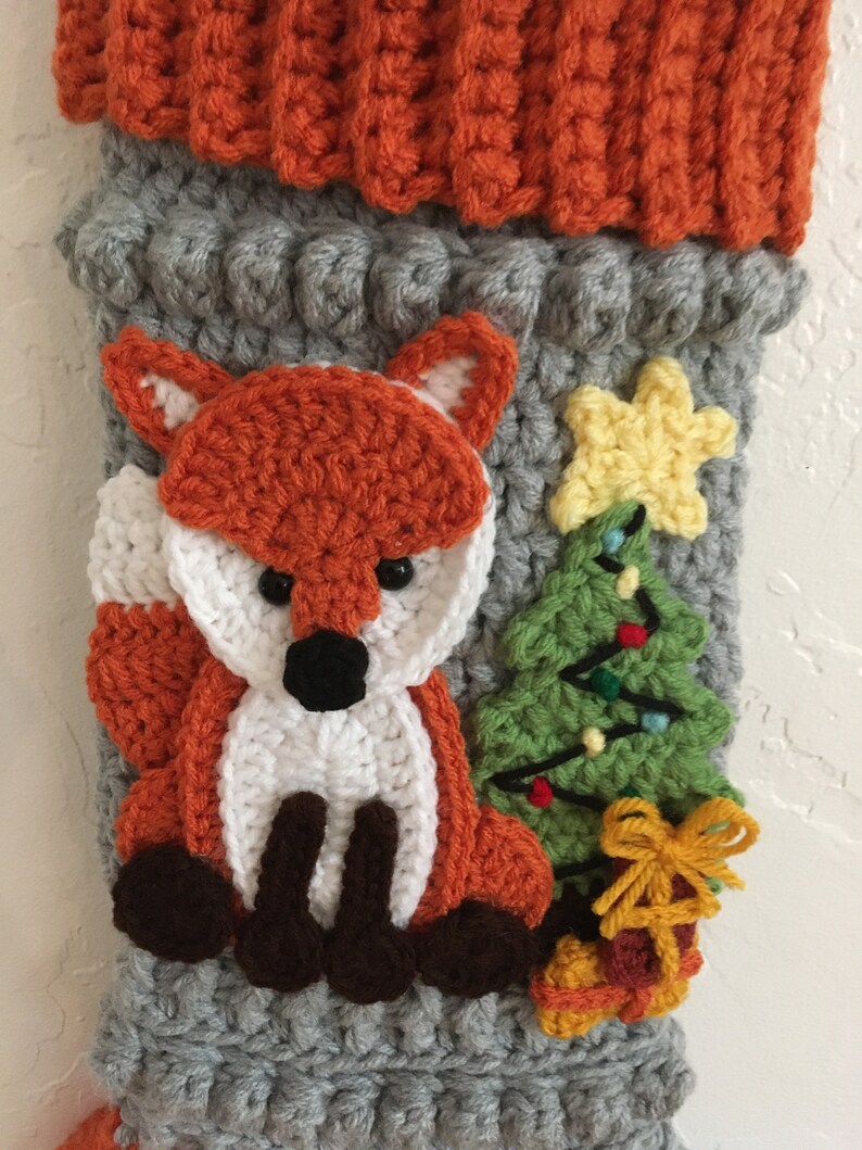 Fox Christmas Stocking Christmas Stocking wildlife  Etsy