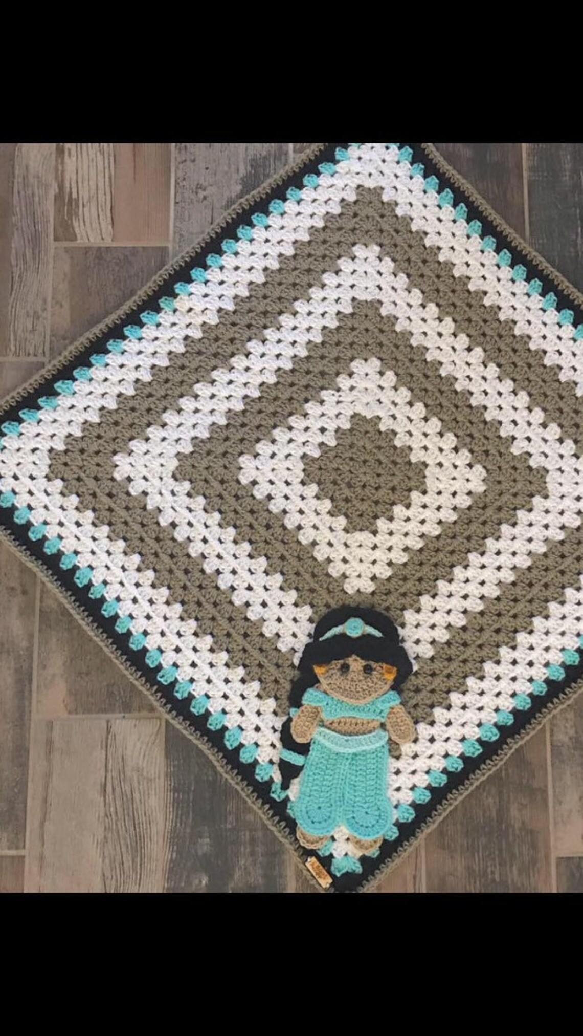 Blanket Jasmine Baby Blanket crocheted Jasmine Blanket Etsy