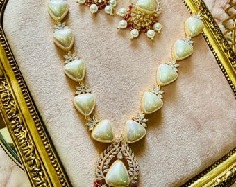 Conjunto de joyas de perlas