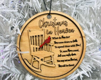 Ornament Kerstmis in de hemel, kardinaal herdenkingsornament