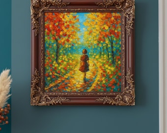Abstract Colorful Printable Spring Oil Painting nature wall painting (Digital PDF PNG)