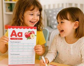 Alphabet Tracing Workbook: ABC Handwriting Practice (79 Pages) (Digital Download)