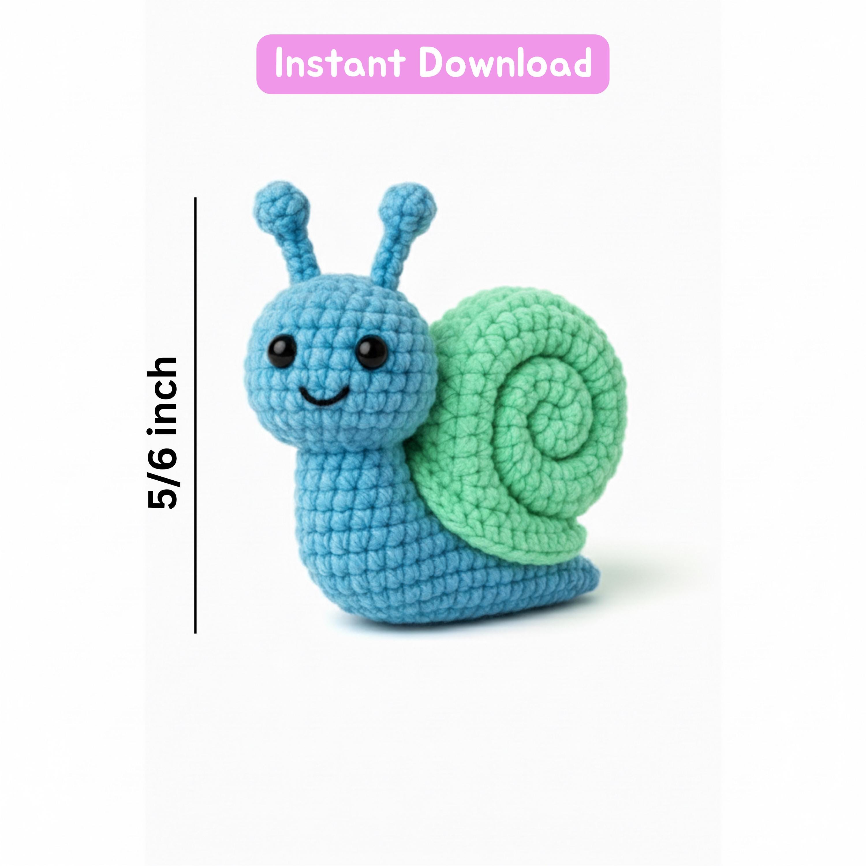Snail Amigurumi Crochet Pattern Beginner Friendly Toy Tutorial Home ...