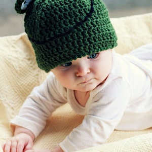 Crochet Pattern Frog Hat and Diaper Cover PDF image 3