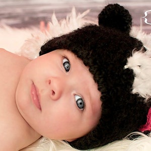 Crochet PATTERN skunk hat and diaper cover, baby le pew, little stinker, image 2