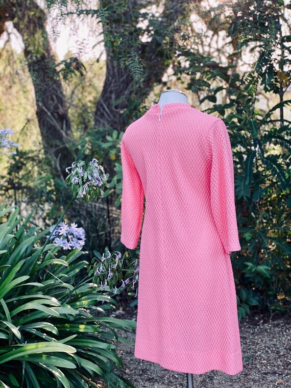 Vintage Bright Pink 1960’s GoGo Dress - image 6