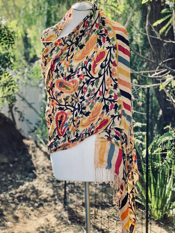 Baroque Paisley Over Watercolor Scarf - TEAL (Pack of 6) main image 0