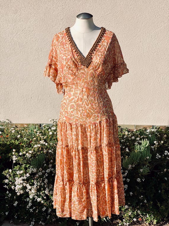 beaded sun dress Le Thanh Hoa AURORA OVERALL BEADED MAXI DRESS main image 1